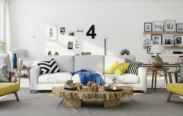 The Most Beautiful Scandinavian Living Rooms With Modern Sofas