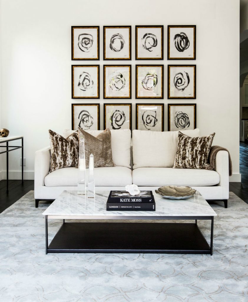 How To Style Art Above Your Living Room Sofa Modern Sofas