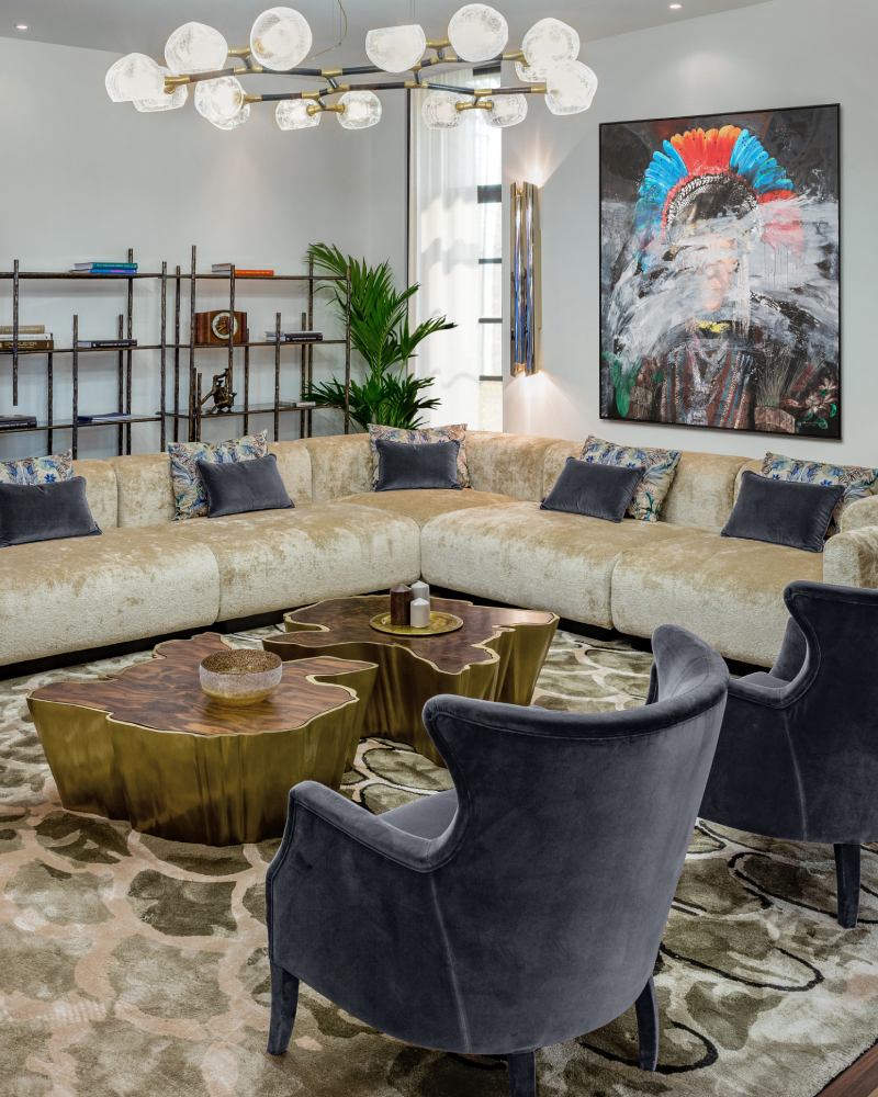Arveaux Interiors: Modern Sofa Inspiration. BRABBU's living room.